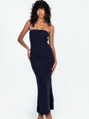 NWT .. Princess Polly Oscar Midi Dress Navy size 4